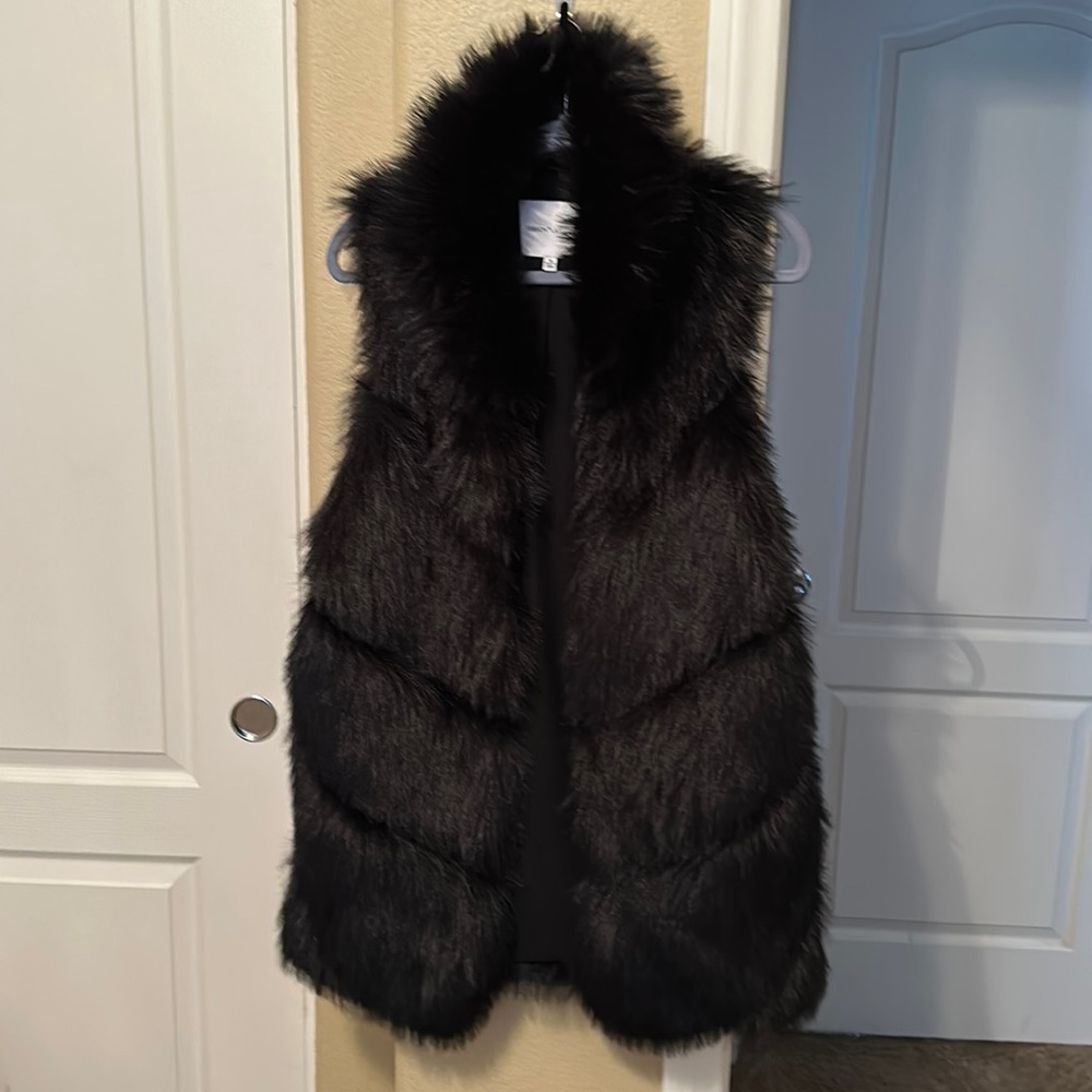Faux fur vest